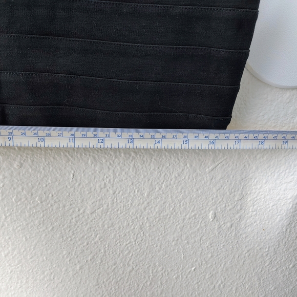 EXPRESS Women's Black Layered Sleeveless V-Neck Strechy Zip Back Dress Sz M - Picture 10 of 11